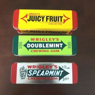 3 Gum Tins Wrigley 