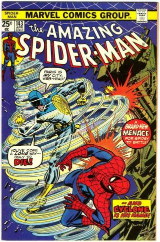 Spider - Man 143 Vf/nm 9.  0 Romita Andru Marvel Bronze 1975 Bin