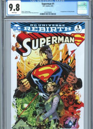 Superman 1 Cgc 9.  8 White Pages 1st Kathy Branden Dc Comics 2016