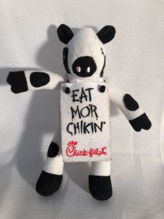 Chick - Fil - A Cow Plush Eat Mor Chikin More Chicken Small Stuffed Animal 5 "