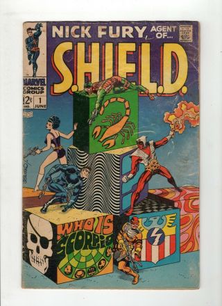 Nick Fury Agent Of Shield 1 Fr/g 1.  5 Cream To Off White Pages