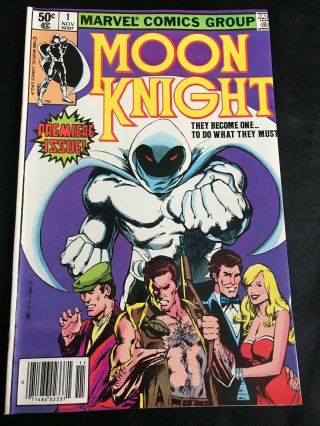 Moon Knight 1 Comic Book (marvel,  1980) Bronze Age,