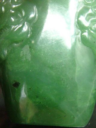 Antique Chinese Celadon Nephrite HETIAN Jade double - Lion Statues/Snuff bottle 4