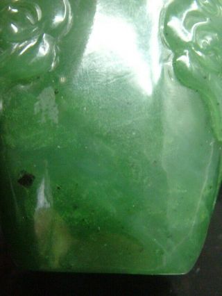 Antique Chinese Celadon Nephrite HETIAN Jade double - Lion Statues/Snuff bottle 5