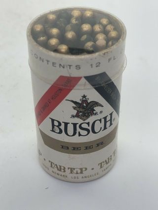 Busch Beer - Matches - In A Small Paper Can.  Tiny Novelty Item From The 1960’s.