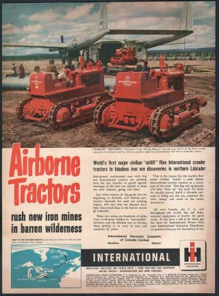 1952 Canadian International Ad Td - 14a Tractor Airlift Labrador Fairchild C - 119