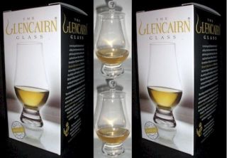 (2) GLENCAIRN WHISKY GLASSES WITH TWO GINGER JAR TOPS 2