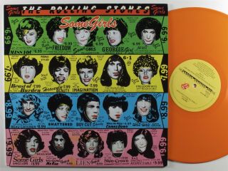 Rolling Stones Some Girls 5 - Co62 - 61016 Lp Netherlands Die - Cut Cover Orange Wax