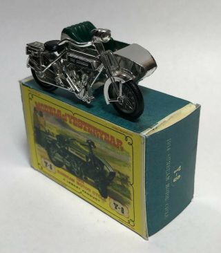 Models Of Yesteryear - 1914 Sunbeam Motor Cycle,  Y - 8 W/ Box - Lesney - Nr