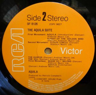AQUILA SELF TITLED OG UK STEREO RCA VICTOR RECORDS LP SF 8126 ZOPY GATEFOLD 5