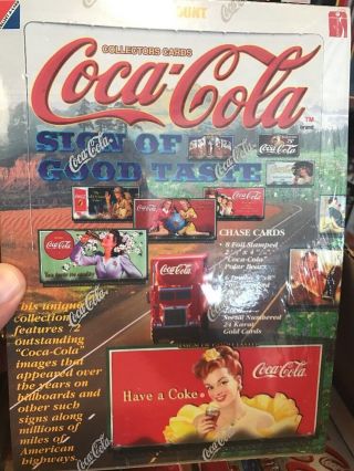 Coca Cola Sign Of Good Taste Collector Cards 36 Packs Box From Case