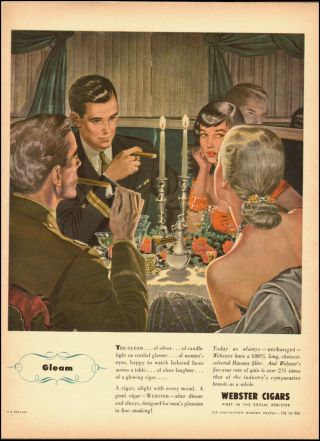 1944 Vintage Ad For Webster Cigars`art (052314)