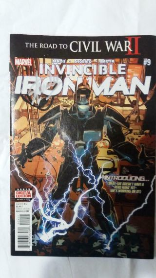 Invincible Iron Man 9 Nm Signed Stan Lee 1st Print 1st Full Riri Williams