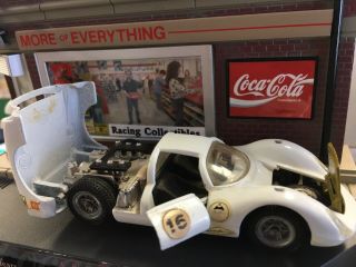 Rare Vintage Mebetoys Porsche Carrera Diecast Toy Model Car Italy White 1/43