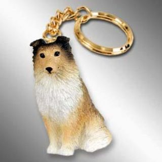 Sheltie Sable Dog Tiny One Resin Keychain Key Chain Ring