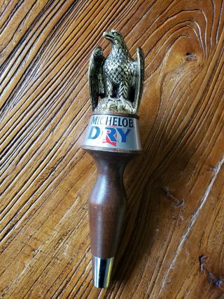 Vintage Michelob Draft Beer Eagle Wood Tap Handle Antique Anheuser - Busxh -