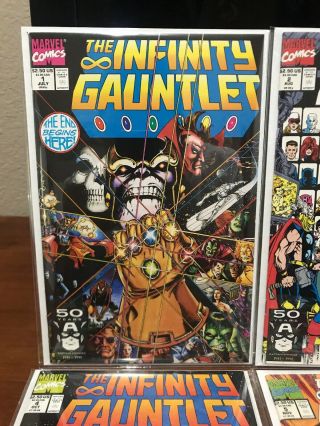 Marvel THE INFINITY GAUNTLET Comic (1991) Issues 1 2 3 4 5 6 3