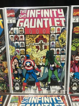 Marvel THE INFINITY GAUNTLET Comic (1991) Issues 1 2 3 4 5 6 4