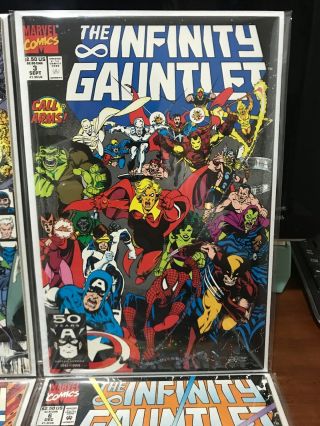 Marvel THE INFINITY GAUNTLET Comic (1991) Issues 1 2 3 4 5 6 5