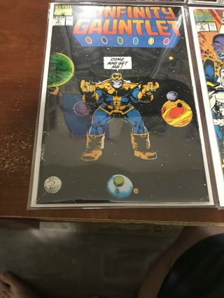 Marvel THE INFINITY GAUNTLET Comic (1991) Issues 1 2 3 4 5 6 6