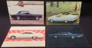 Comet,  Falcon,  Fairlane,  Mercury 1966 Model Line Up Salesman Product Cards