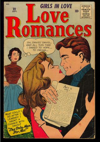 Love Romances 89 Kirby Cover Art Silver Age Marvel Comic 1960 Vg -
