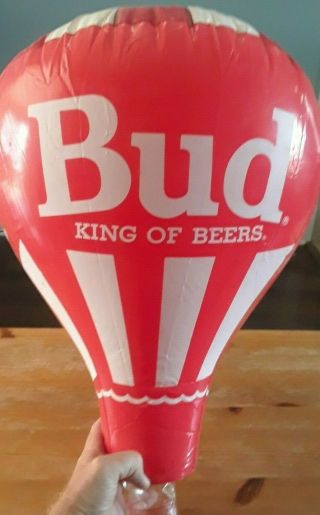 Inflatable Budweiser Hot Air Balloon - Bud King Of Beers - Blow Up Ad Promo