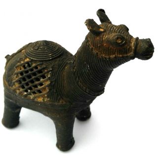 Antiqua Very Old In The Form Of Donkey Or Mule Home Decor.  Lovely Mini 1