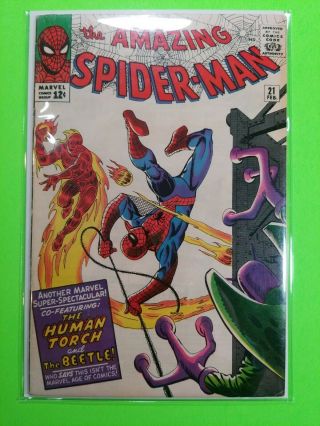 1965 Marvel Comics The Spider - Man 21 Silver Age Comic Steve Ditko