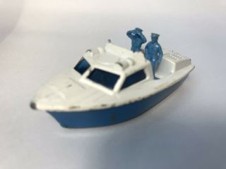 Matchbox Lesney Superfast Diecast Vintage 1976 No 52 Police Launch Boat