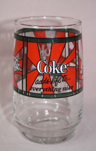 Coco - Cola - Coke Adds Life And Everything Drinking Glass 10 Oz.  Vtg.  Ad.