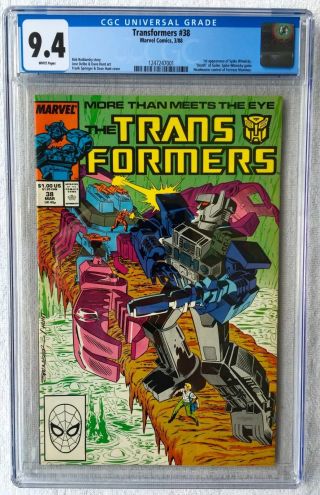 Cgc 9.  4 Transformers 38.  1st Spike Witwicky.  Death Of Galen.