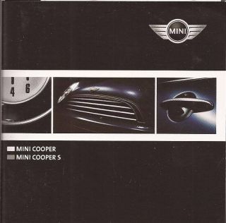 2003 03 Mini Cooper & S Sales Pamphlet Brochure