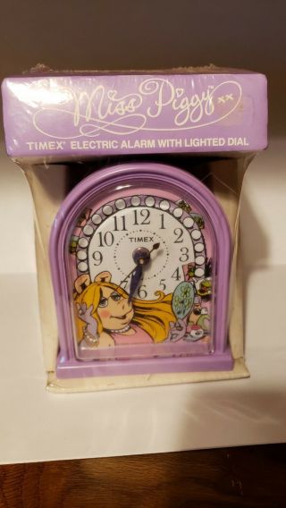 Vintage Miss Piggy Timex Alarm Clock