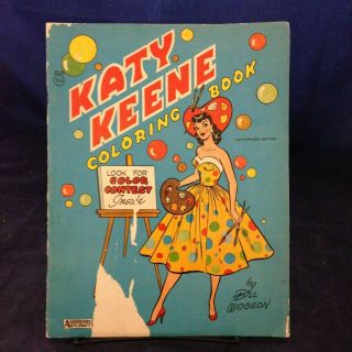 Katy Keene Coloring Book By Bill Woggon; Saalfied (vintage/c.  1950s) Pb G 190719