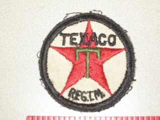 Vintage Texaco Patch Reg.  Tm.  Retro Gas Station Attendant Uniform Logo