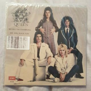 Queen We Are The Champions 7 " Uruguay Picture Sleeve Very Rare