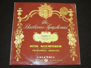 Beethoven Symphony No 6 - Otto Klemperer - 1958 Columbia - Sax 2260 - Ed1 B/s