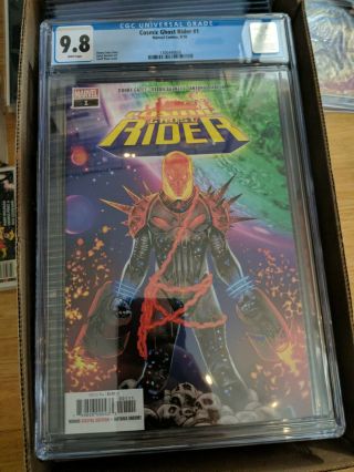 Cosmic Ghost Rider 1 First Print Cgc 9.  8 Frank Castle Punisher Thanos