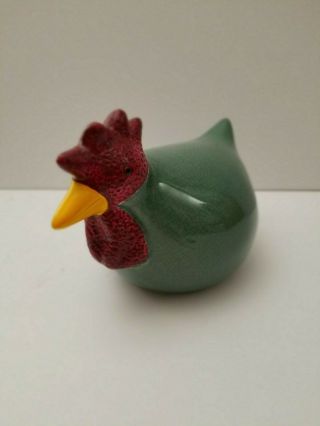 Cbk Ltd.  Ceramic Green Hand Painted Chicken Rooster Hen Figurine