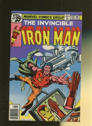 Iron Man 118 Vf 8.  0 1 Book 1st Jim Rhodey Rhodes David Micheline & John Byrne