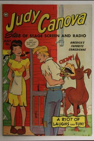 Judy Canova 24 Rare 1950 Golden Age Comic 10 Cent Vg/fn Fox Radio Show Classic