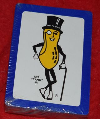 Vintage Mr.  Peanut Deck Of Playing Cards Liberty Crusader Peanuts