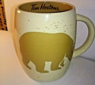 Tim Hortons Mug Limited Edition Collectible Coffee Tea Mug 2016 Bear Brown