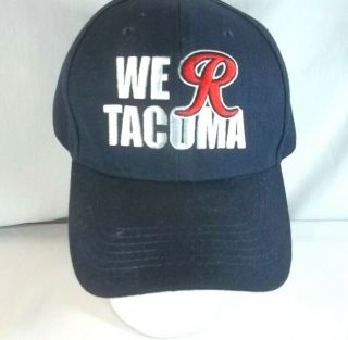 Rainers Beer Cap Hat We R Tacoma Blue Strapback