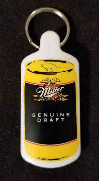 Miller Draft Bottle Opener / Pull Tab Opener / Key Chain: Plastic
