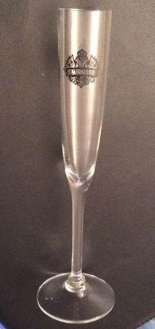 Smirnoff Vodka Glass Flutes 19cm High