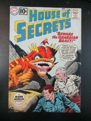 House Of Secrets 48,  Vg/vg,  1961,  O/w Pages,  Sharp Page Corners,  Sci - Fi