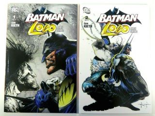 Dc Comics Batman / Lobo Deadly Serious (2007) 1 - 2 Complete Nm (9.  4) Ships