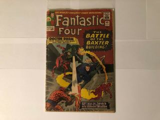 Fantastic Four 40 (jul 1965,  Marvel) Daredevil,  Doctor Doom,  Lee & Kirby Art